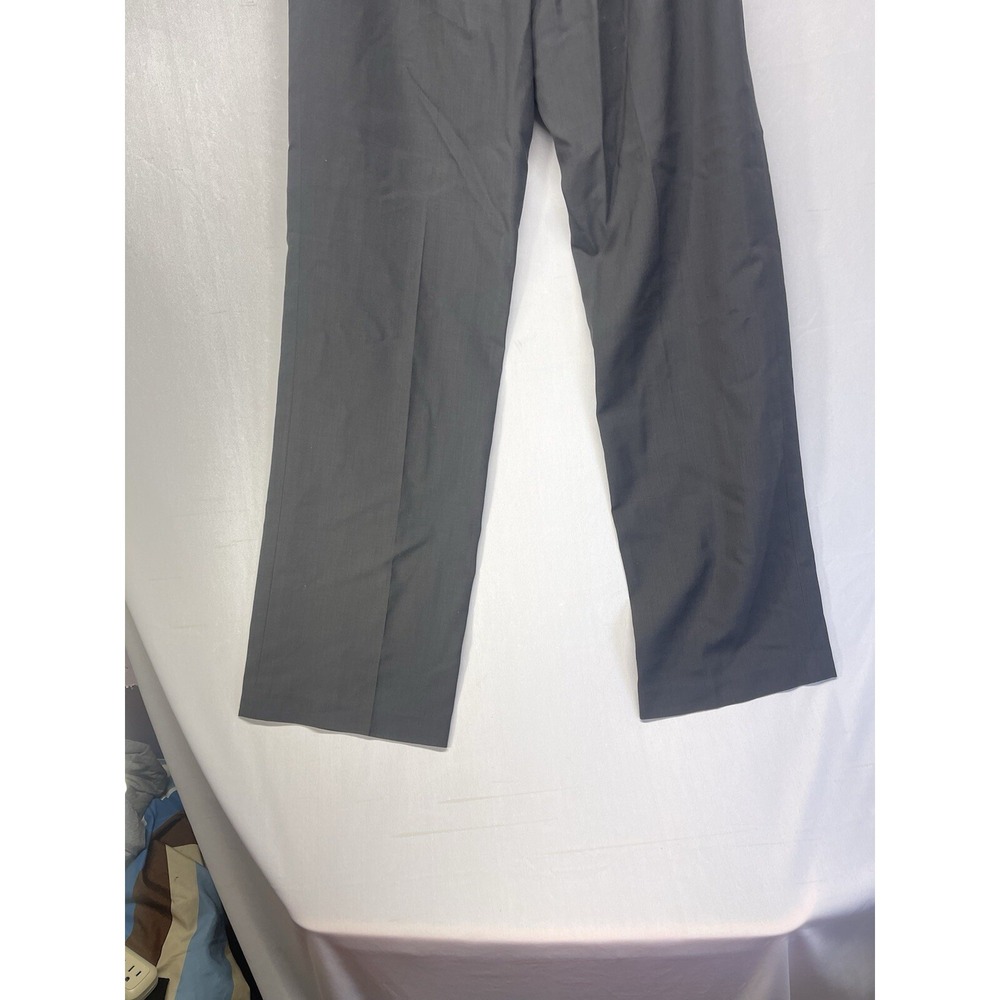 Vintage Izzat BABA Dark Gray Dress pants Wide Legs 70-90 - Picture 12 of 14